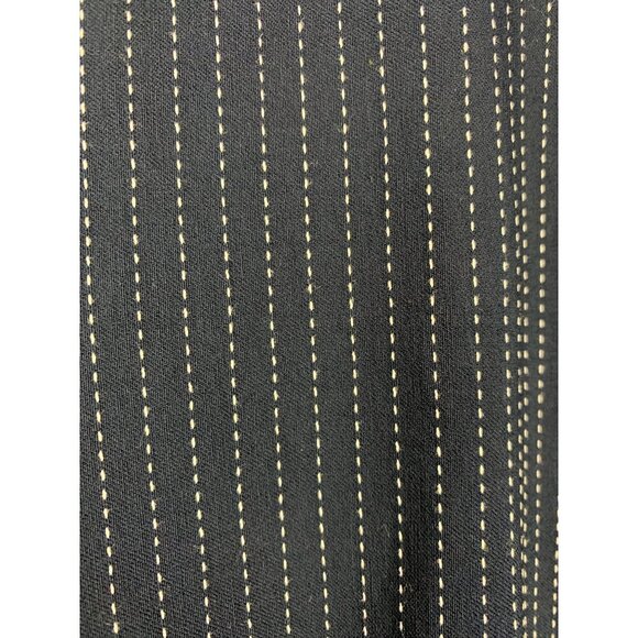 Chicos Womens Pinstripe Pants Size 2R Navy Rayon Blend Professional Wear - Picture 4 of 6